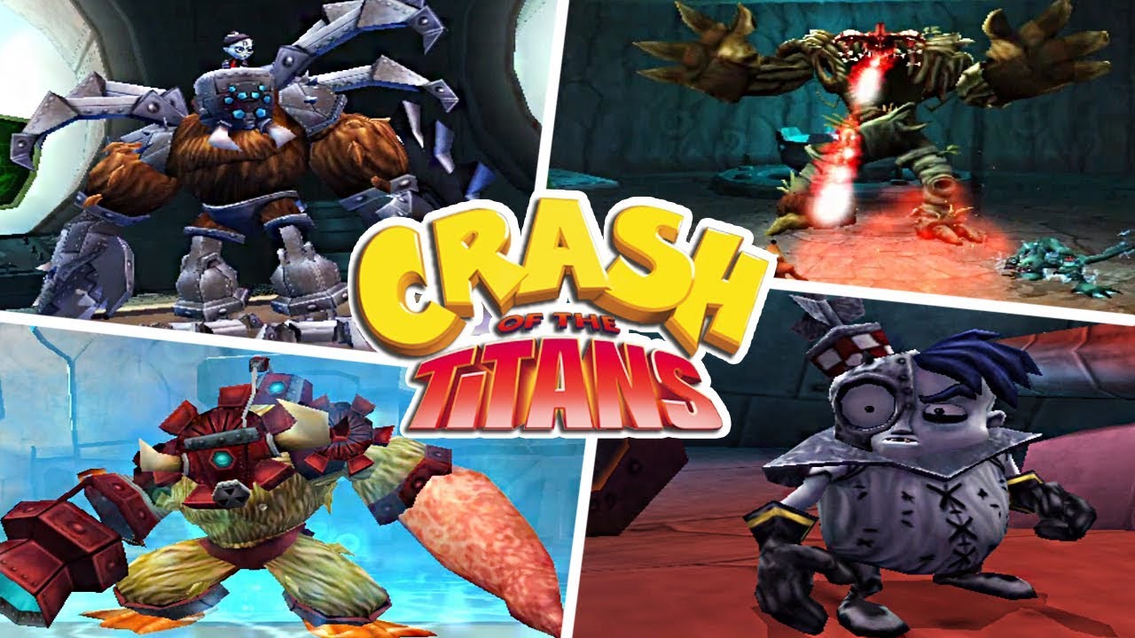 Crash of The Titans Todos Los Jefes - All Bosses