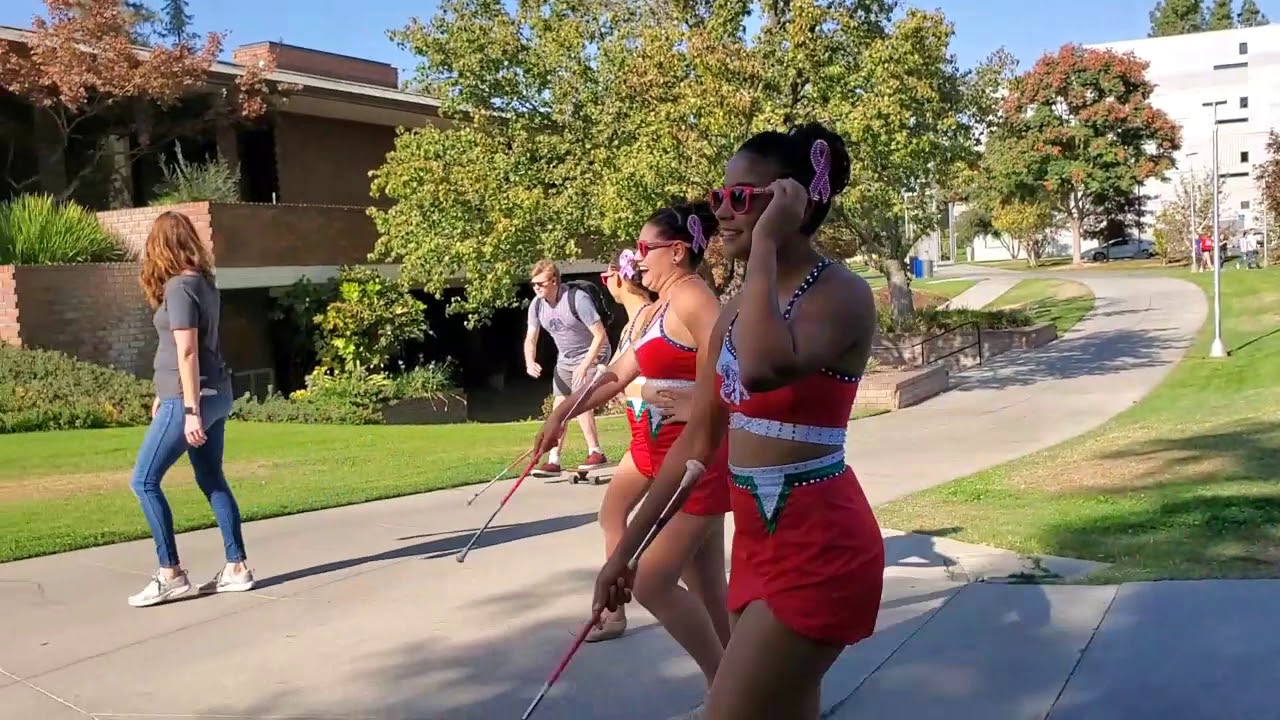 Fresno State Feature Twirlers and Bulldog Marching Band  10-26-19