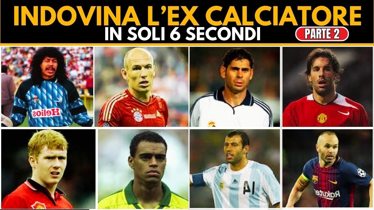 INDOVINA L'EX CALCIATORE IN 6 SECONDI  Parte 2 | QUIZ CALCIO