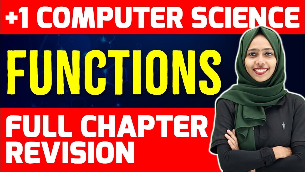 Plus One Computer Science Public Exam | Function - Full Chapter in One Video | Exam Winner
