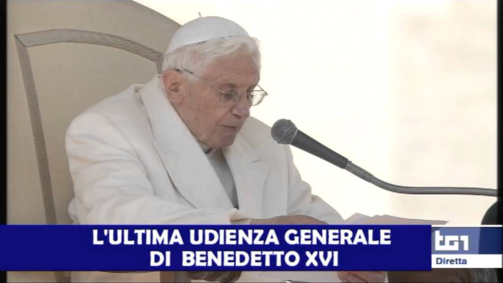 L'ultima udienza di Benedetto XVI