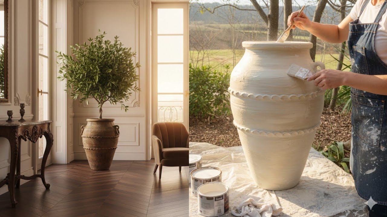 Transform a Plain Clay Vase into a Stunning Patina Planter 🌱 | DIY Indoor Decor