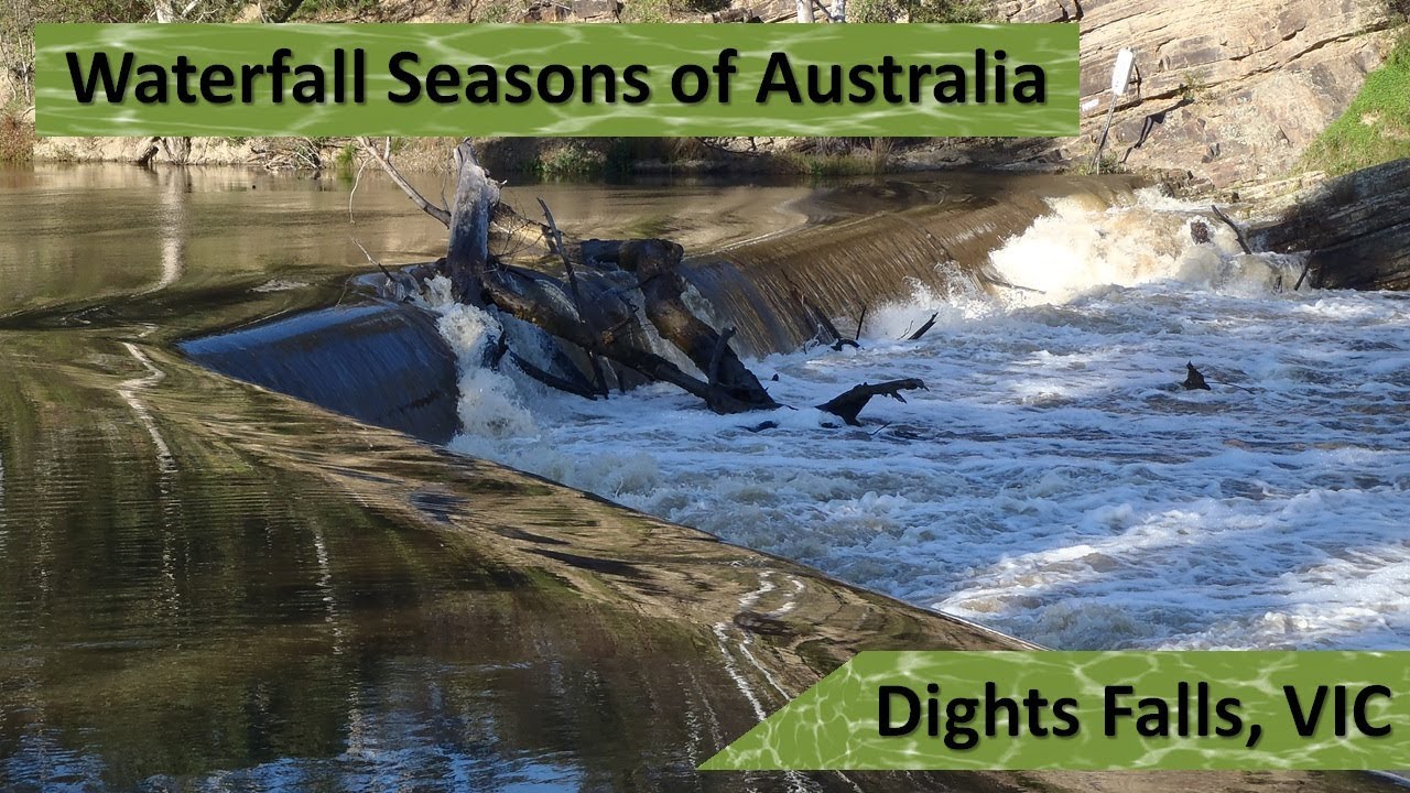 Dights Falls on the Yarra River in Melbourne, Victoria during Spring