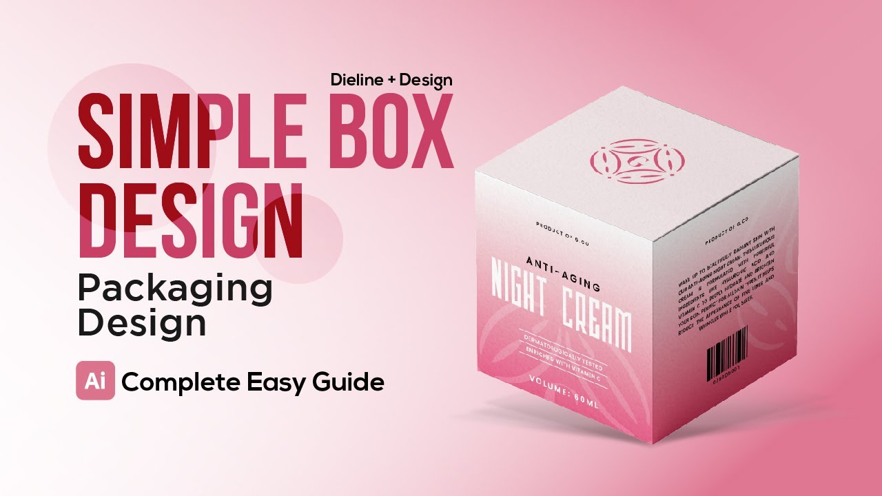 How to Design a Box Packaging in Adobe Illustrator | Packaging Dieline: Trim, Fold, Bleed Area