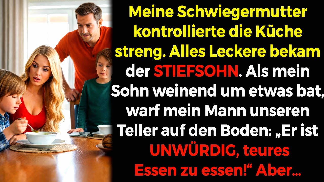 Mein Stiefsohn aß FLEISCH 🍗 mein Sohn nur Brühe 🍲 Die Wahrheit dahinter machte mich WAHNSINNIG… 😡😤
