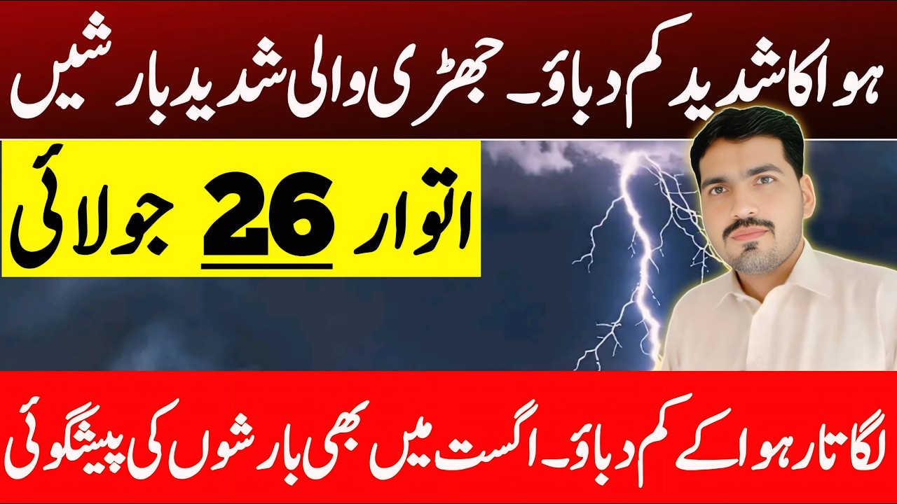 Monsoon Rainfall Alert : Torrential Downpour Prediction on Weekend | Weather Forecast Pakistan