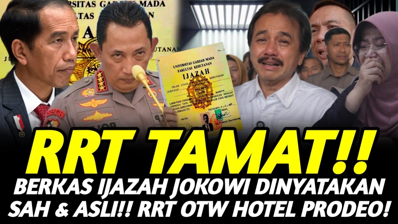 ROY SURYO TAMAT!! BERKAS IJAZAH JOKOWI DINYATAKAN SAH DAN ASLI !! TIFA & RISMON PENJARA MENANTIMU !!