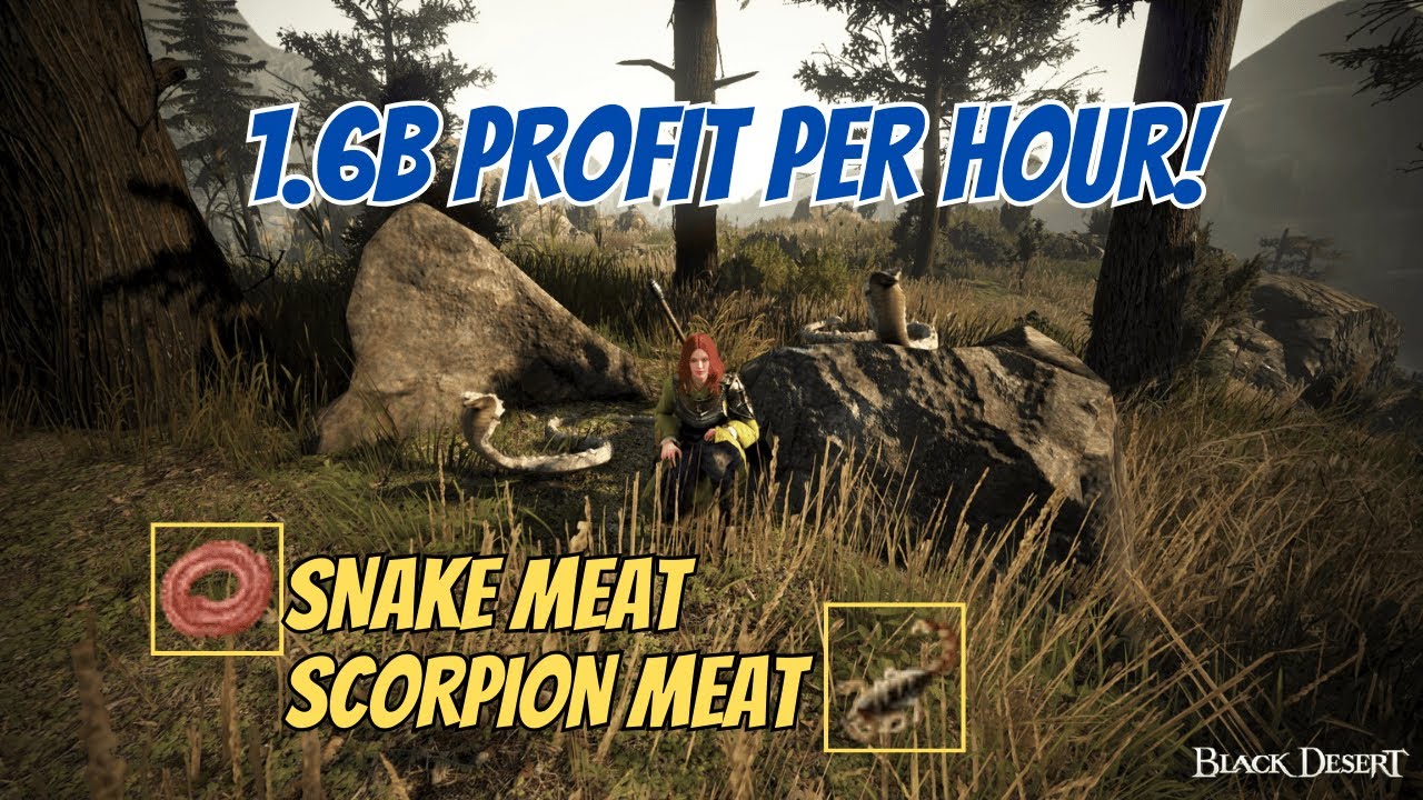 BDO Life | Snake Meat & Scorpion Meat Gathering | 1.6B Profit