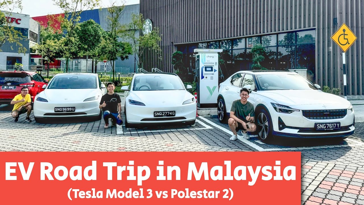 EV Road Trip in Malaysia: Tesla Model 3 vs Polestar 2