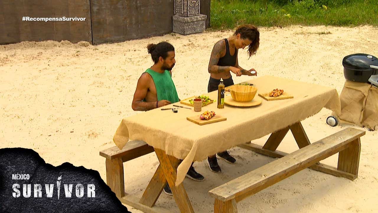 Equilibrio y concentración por brochetas de pollo. | Survivor México