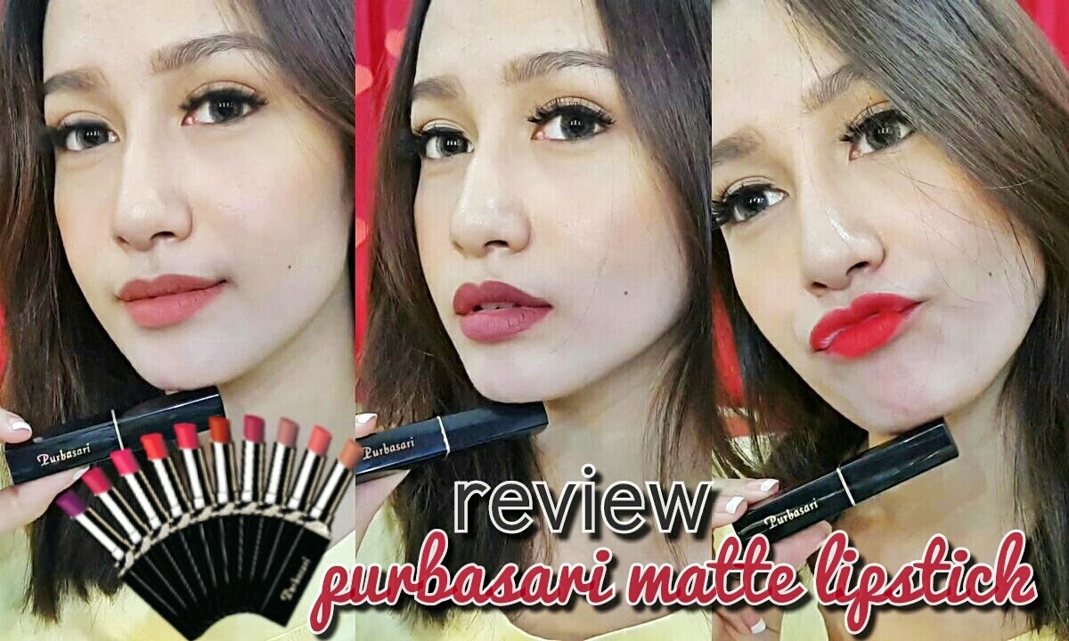 REVIEW + SWATCHES Purbasari Lipstick Color Matte (GIVEWAY??) / naomiviow / BAHASA
