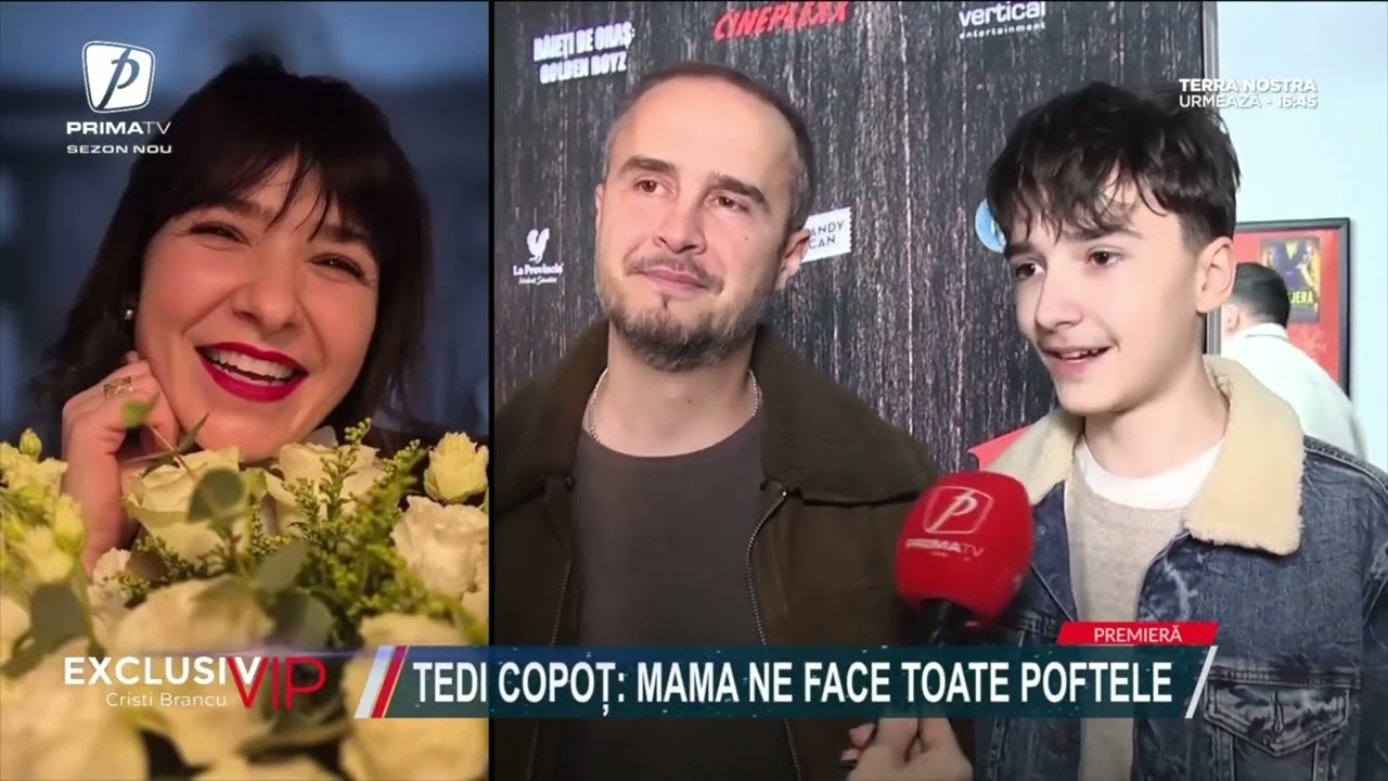 Șerban Copoț și-a adus băiatul cel mare la film