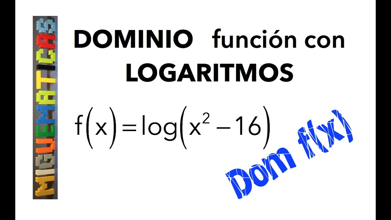 Dominio de una función con logaritmo