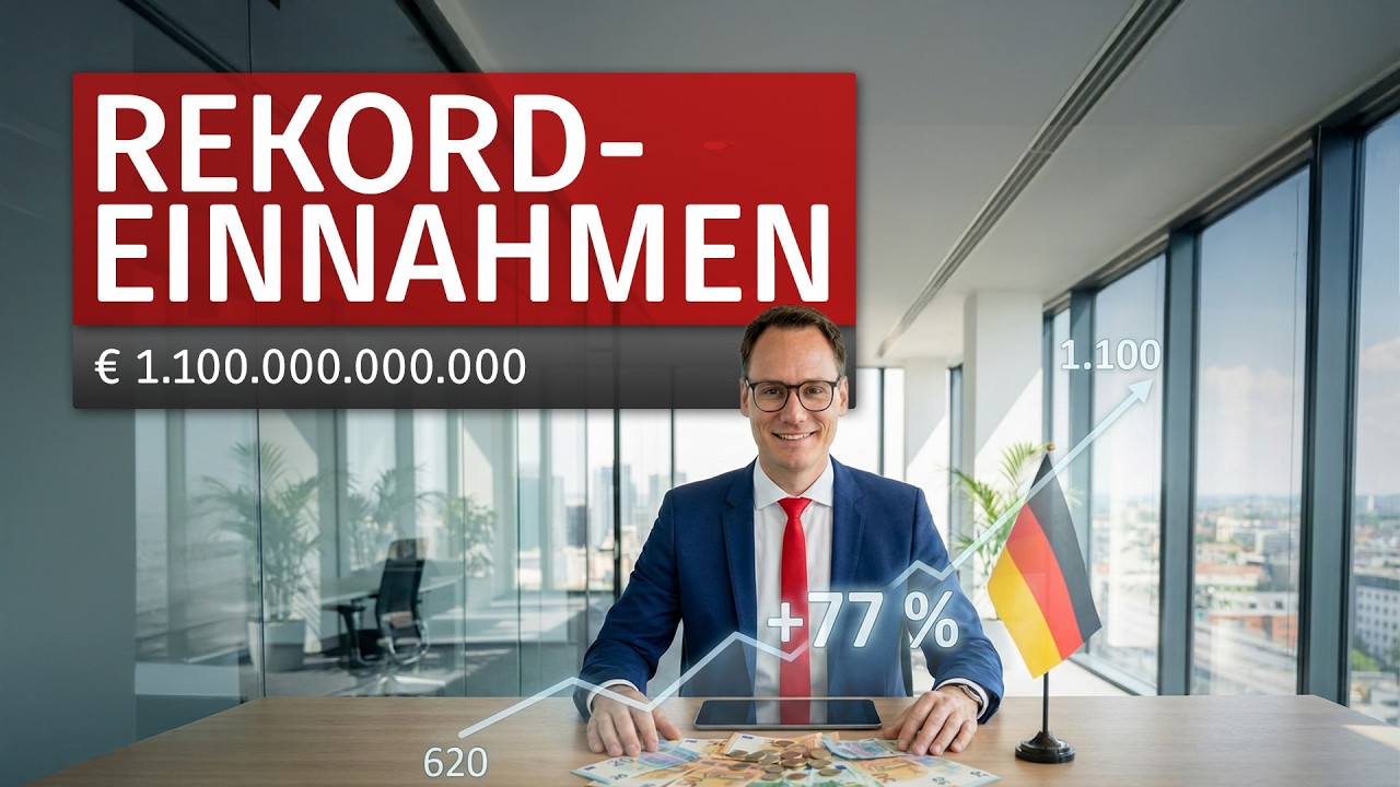 Steuereinnahmen extrem gestiegen +77% (in 14 Jahren)