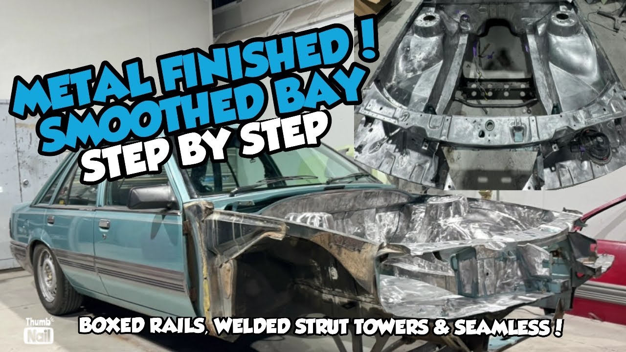 METAL FINISHED VL COMMODORE ENGINE BAY SMOOTHED & SEAMLESS!