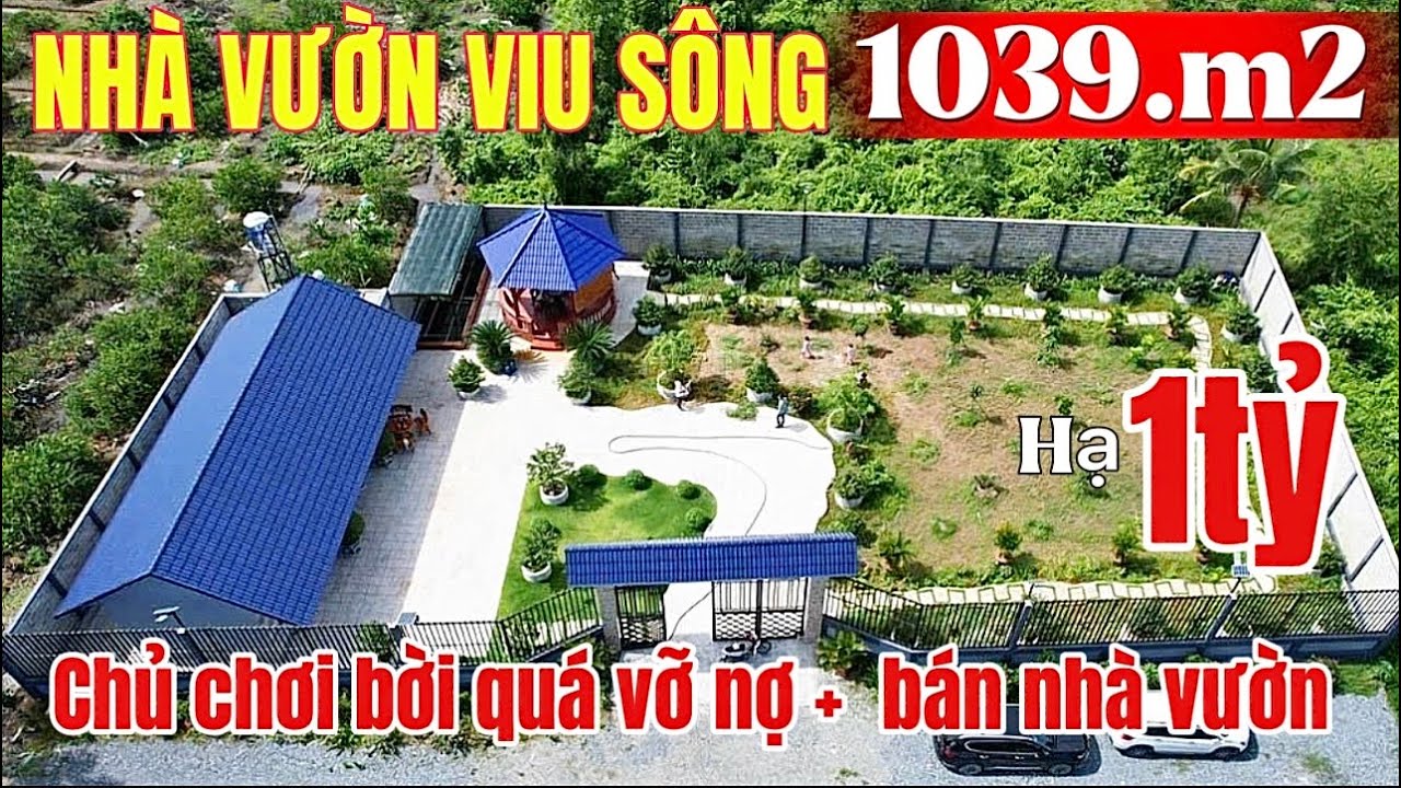 🔥 NHÀ VƯỜN VIU SÔNG ĐẸP , chủ vỡ nợ cần bán gấp hạ giá 1tỷ đồng 