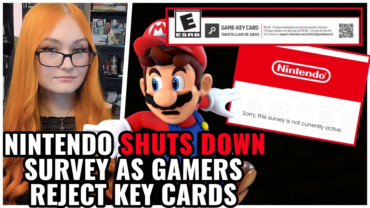 Nintendo WRECKED Over Game Key Cards, SHUTS DOWN Physical Vs Digital Media Survey After Only A DAY 🤣