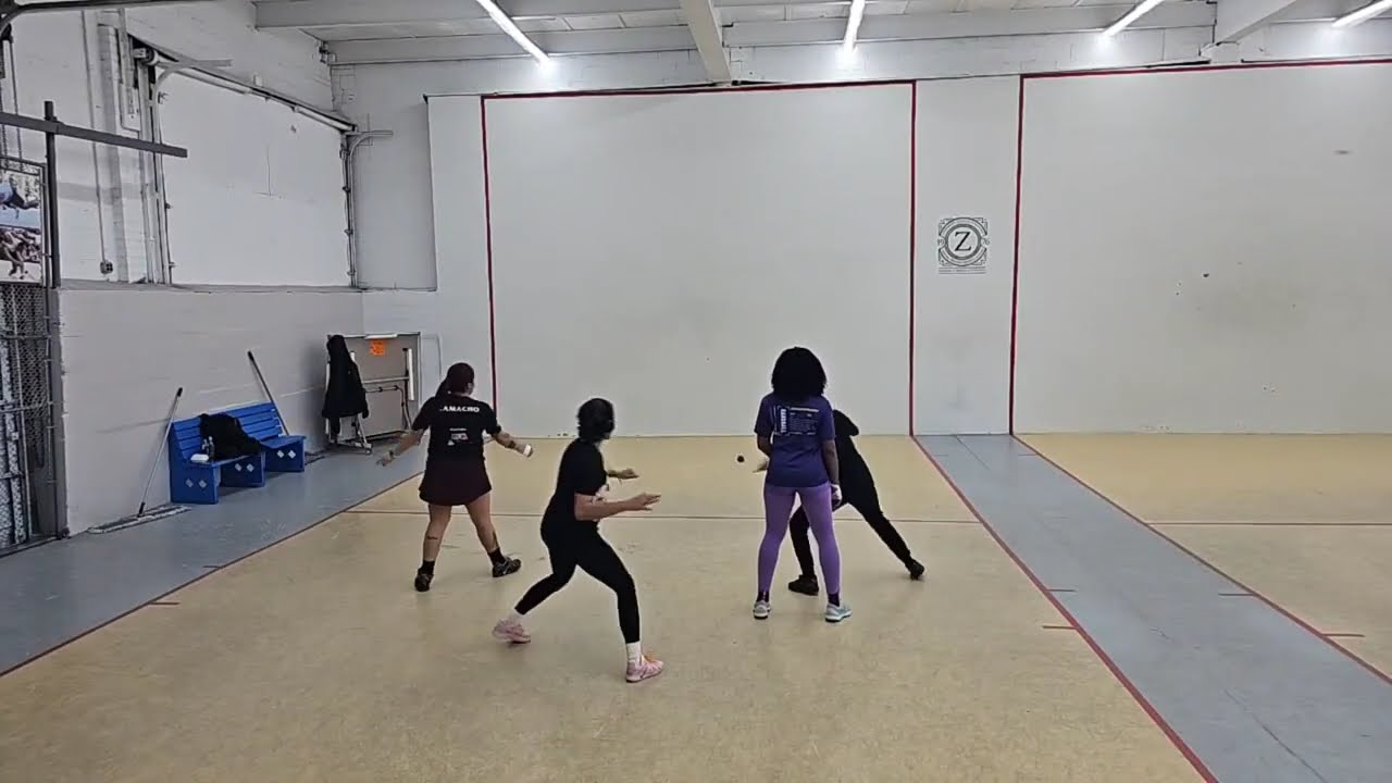 Zerega - Jessenia & Shena vs Karla & JuJu - Ladies Doubles Handball Filmed By Shena - 2.13.2026
