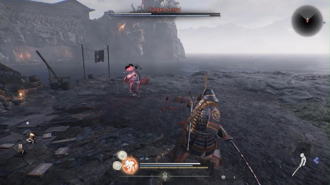 Nioh 3 vs Taigen Sessai Boss Fight