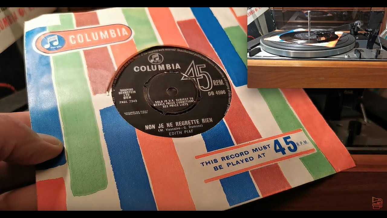 Non Je Ne Regrette Rien ~ Edith Piaf ~ Columbia 45rpm ~ Dual 1215 Turntable ~ Reevo Channel Plug :)