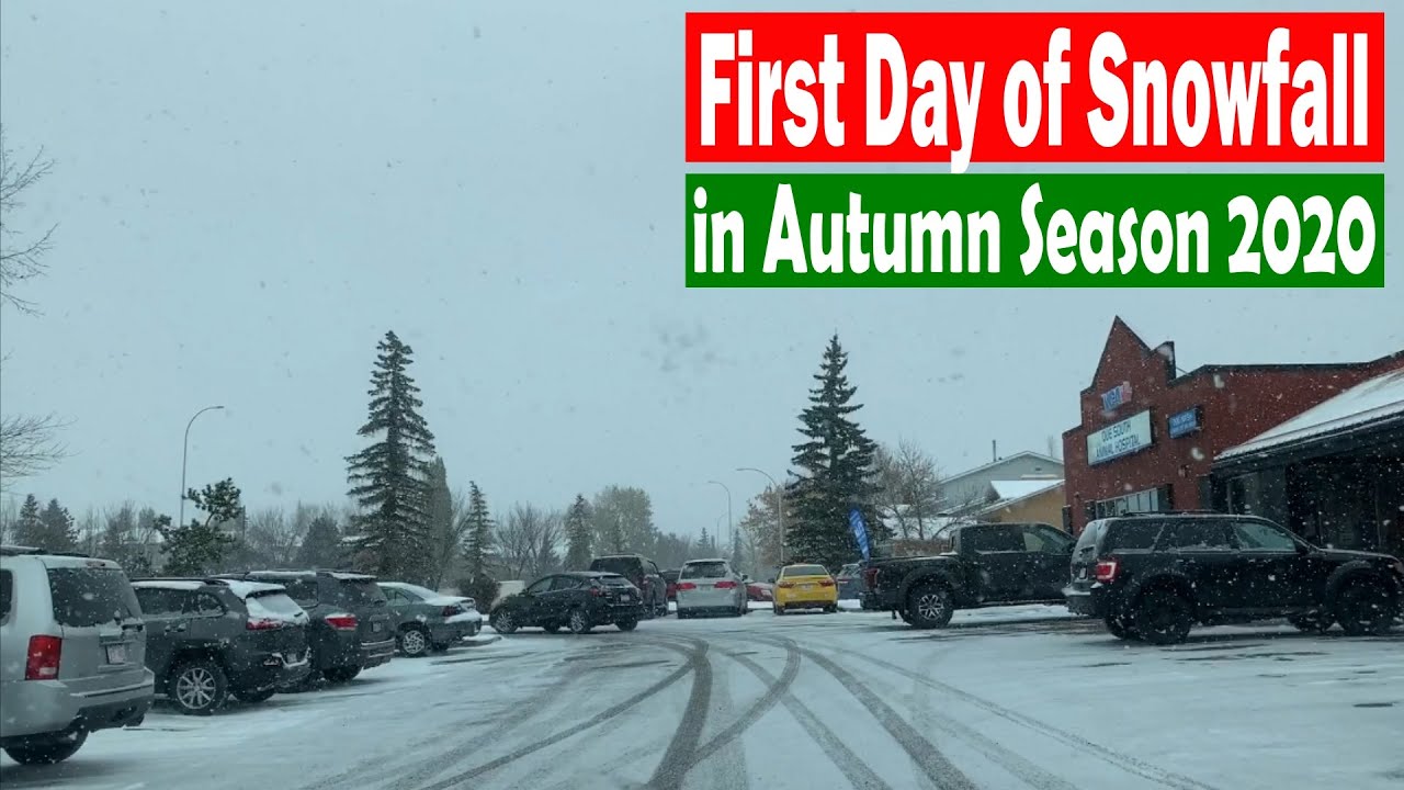 First Day of Snow in Autumn Season 2020
