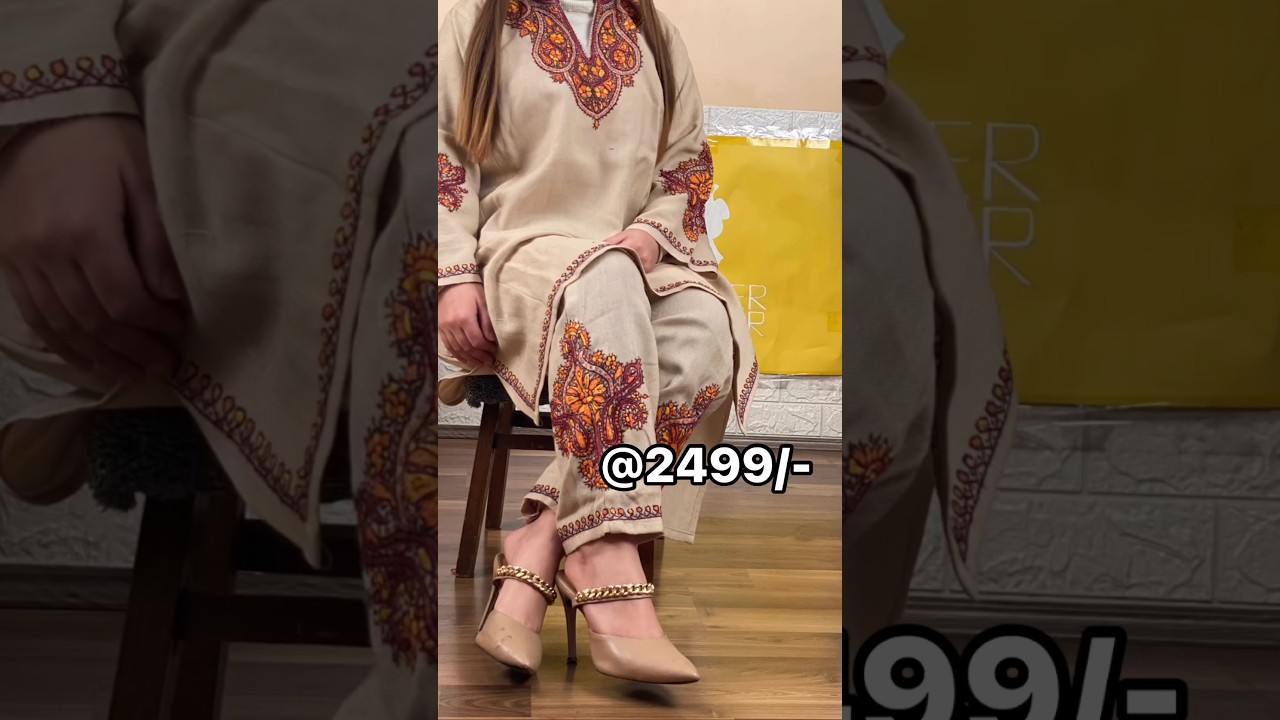 sozni work Pheran set #pheran #kashmiridress #kashmir #kashirkoorcorner
