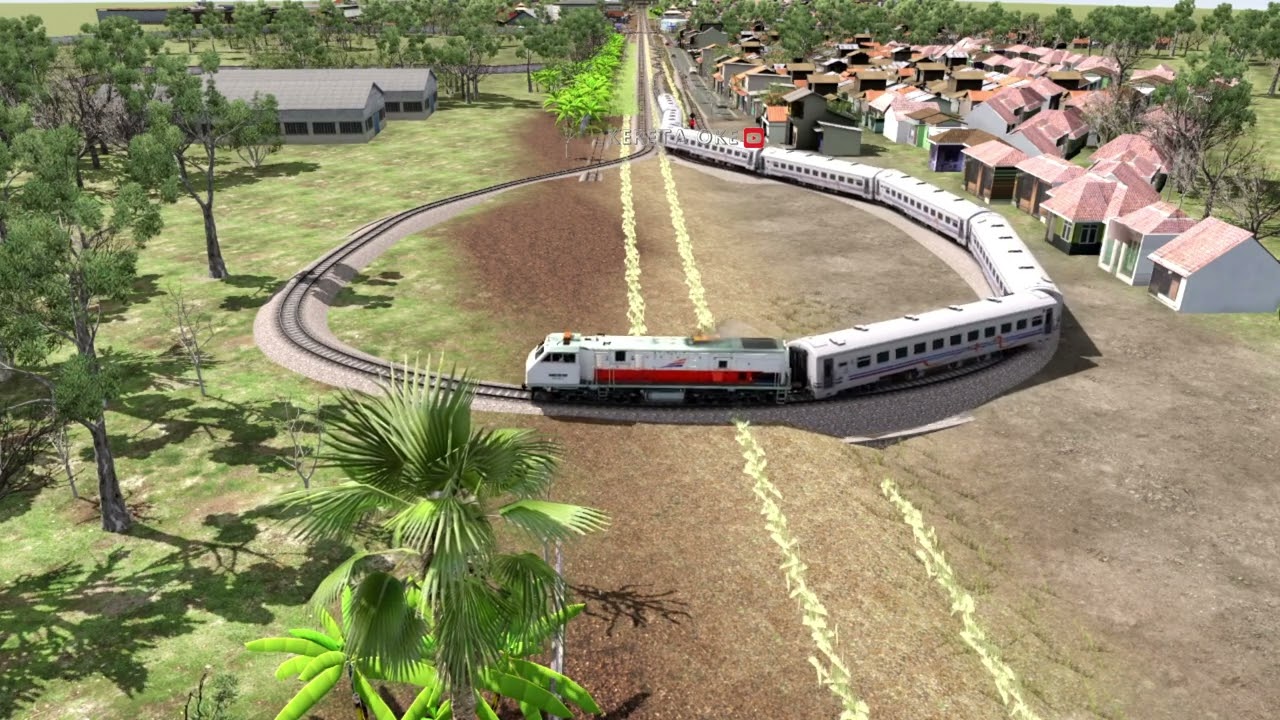 Kereta Api Cepat Terbang Melintasi Jembatan #train #trainzsimulator #indianrailways