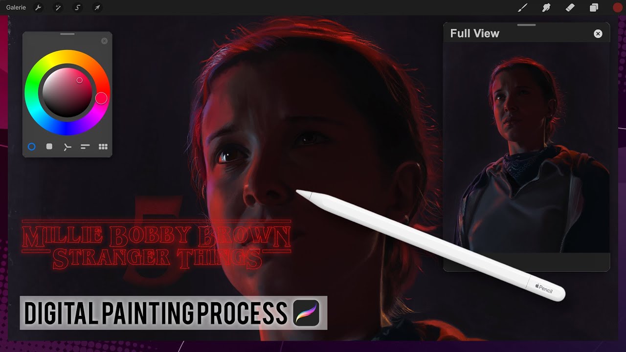 MILLIE BOBBY BROWN Stranger Things 5 | Digital Art Painting Process