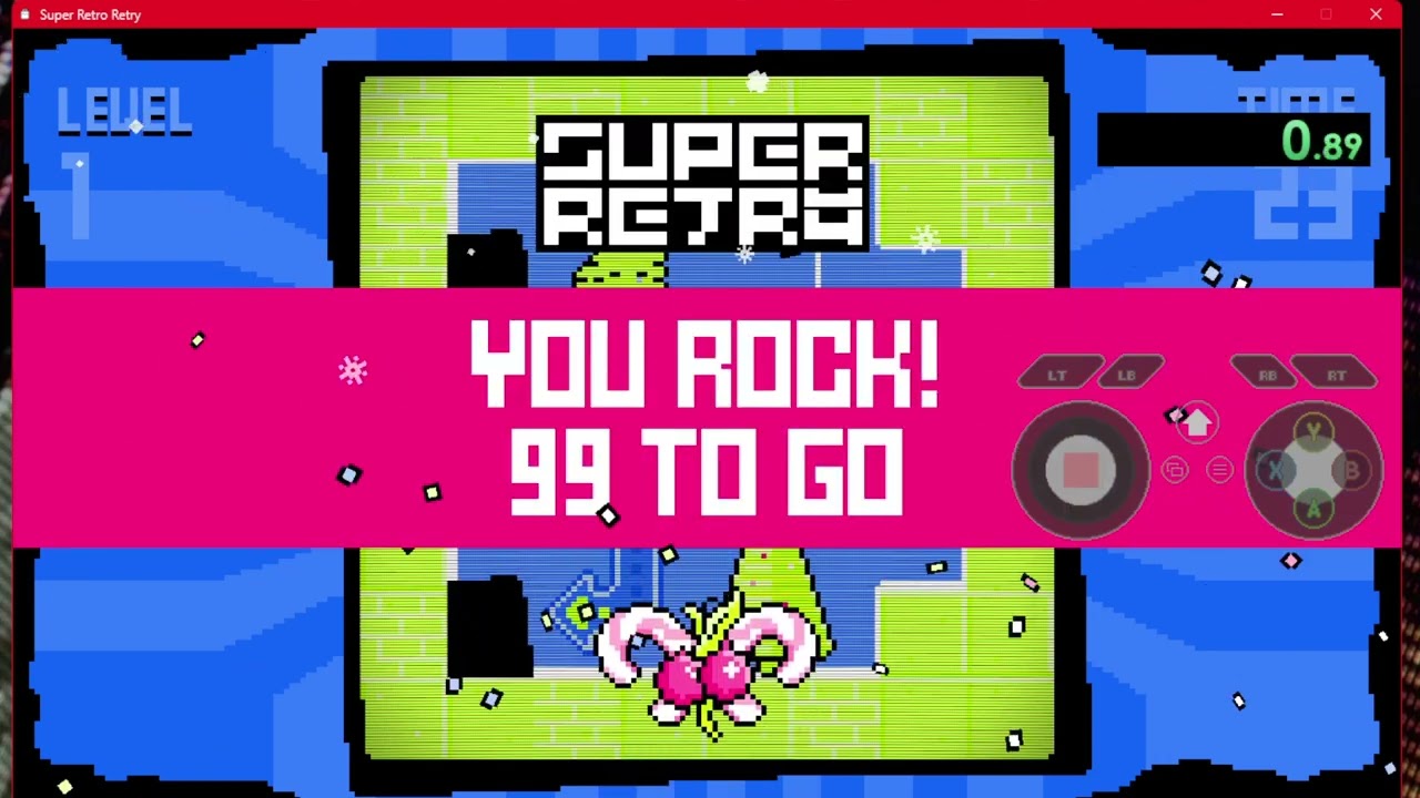 Super Retro Retry - 100% SpeedRun Attempt