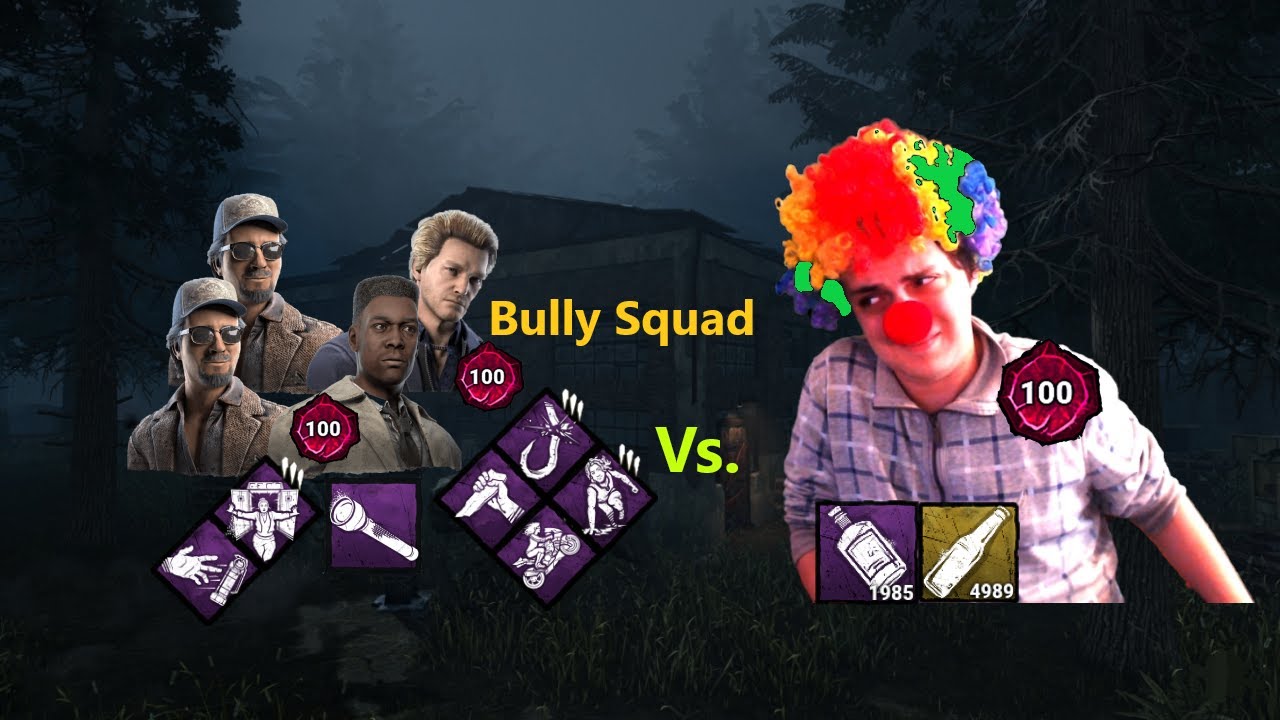 MY CLOWN vs. MULTIPLE P100 Survivor Bully Squad! | Extended Commentary | Dead by Daylight