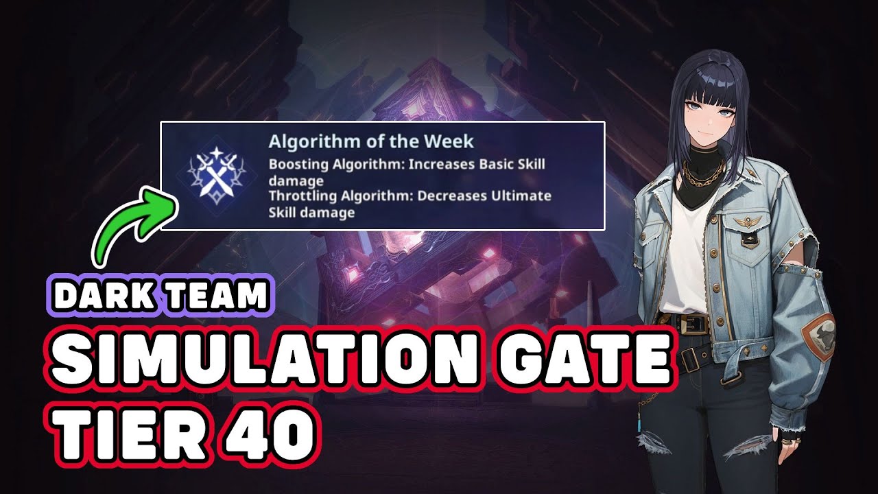 DARK TEAM WITHOUT ISLA AND HARPER?! TIER 40 SIMULATION GATE WALKTHROUGH - Solo Leveling Arise