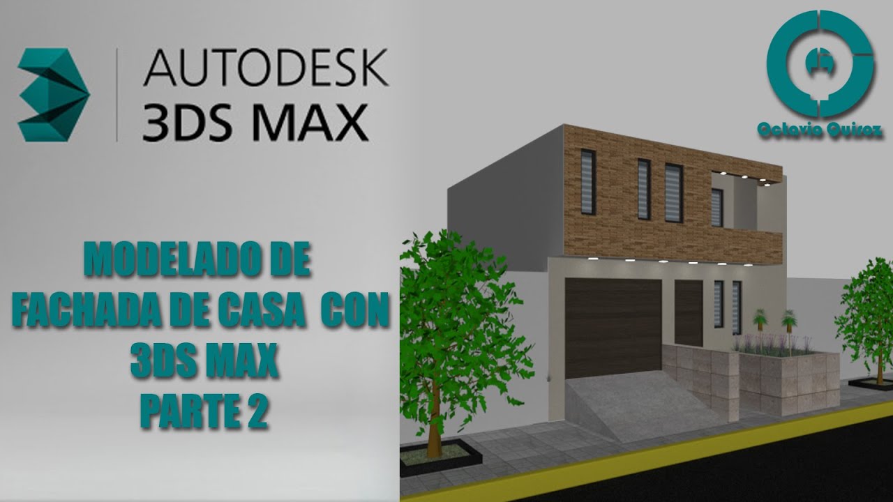 Fachada Casa con 3DS MAX - Render Arnold - Parte 2