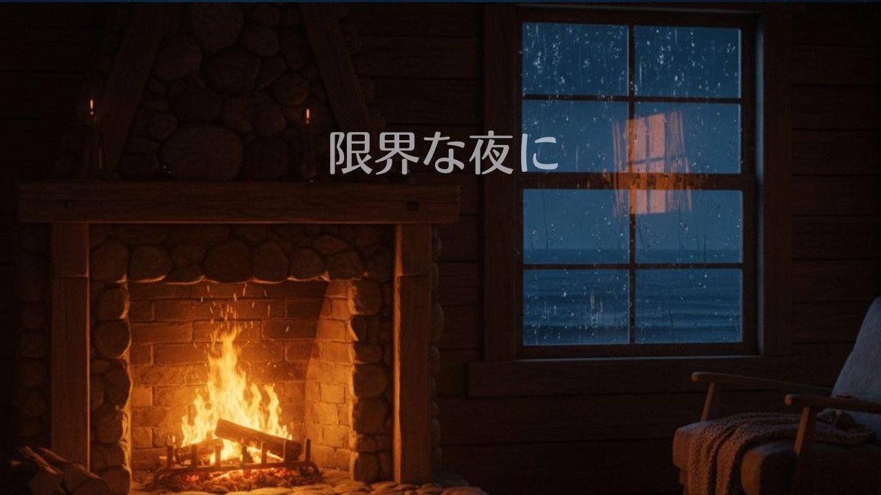 【限界な夜に】何も考えなくていい雨の音｜海と焚火