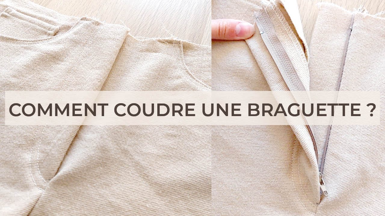 Comment Coudre une Braguette de Pantalon avec Fermeture Éclair ? // Technique Simple & Rapide