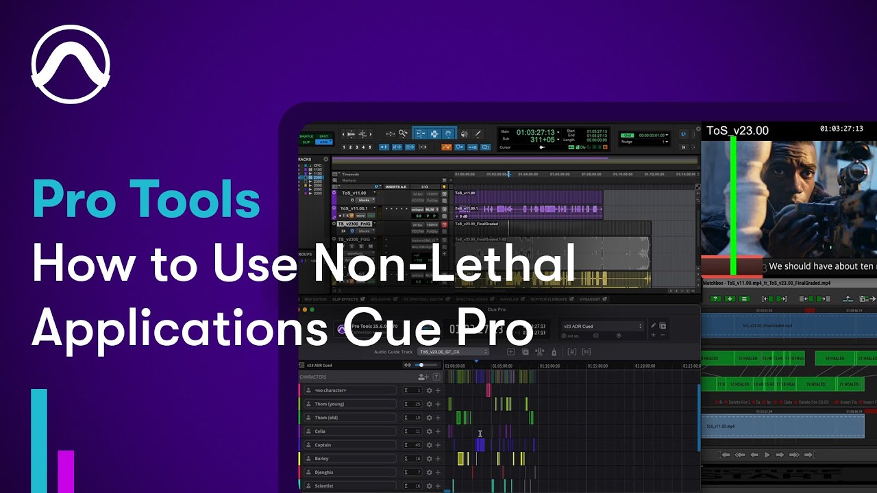 Как использовать нелетальные приложения Cue Pro с Pro Tools
