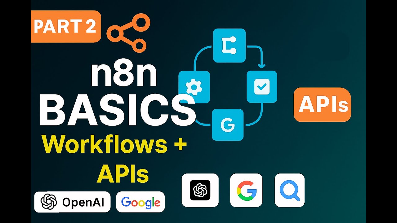 Mastering n8n 🚀 | Part 2: Workflows, Nodes, Canvas & API Integrations