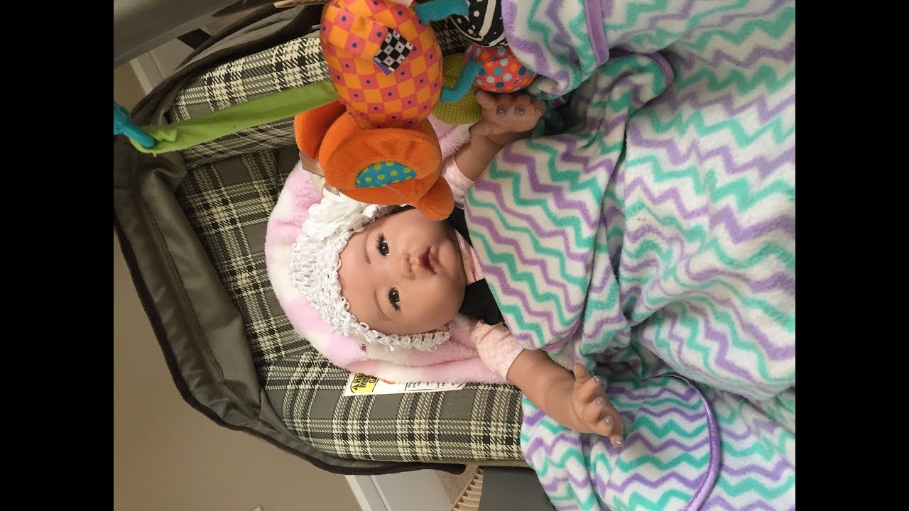 How to make your reborn doll look real in a car seat (eyes open and closed)