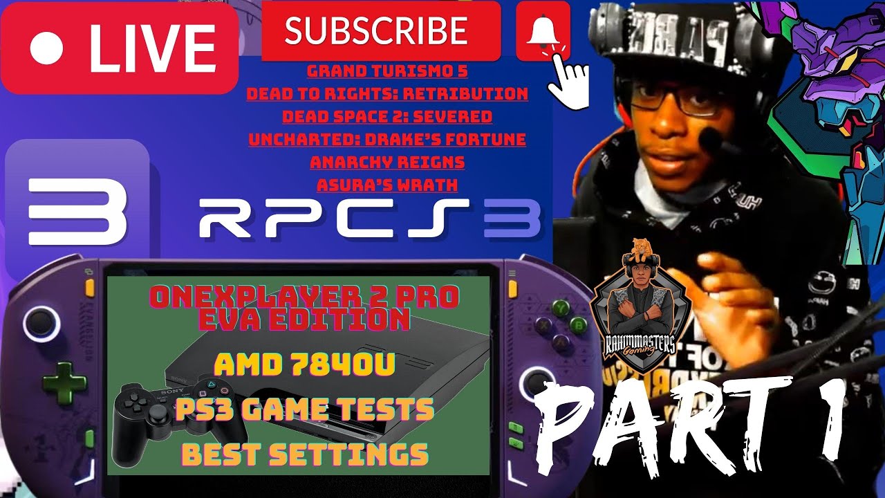 ONEXPLAYER 2 Pro EVA Edition 7840U PS3 Emulation RPCS3 Live Gameplay settings tips setup tutorial 01