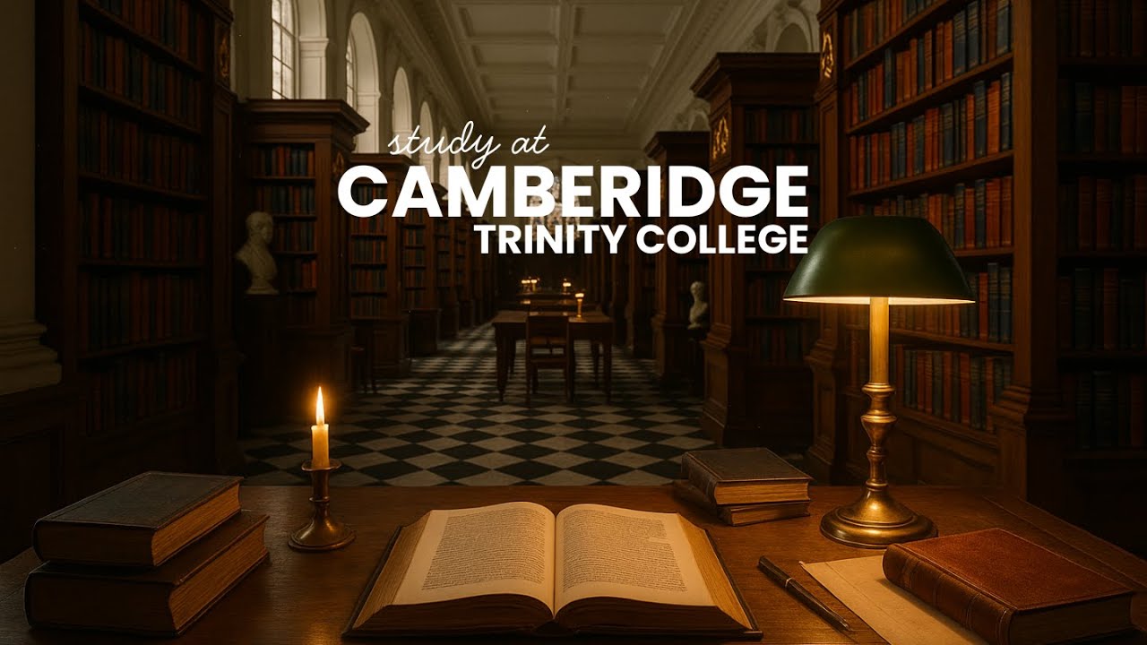 Study in Trinity College | Cambridge University | Study Sound Ambience | 1 Hour