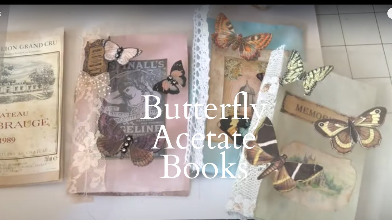 Acetate Butterfly Books for Junk Journals