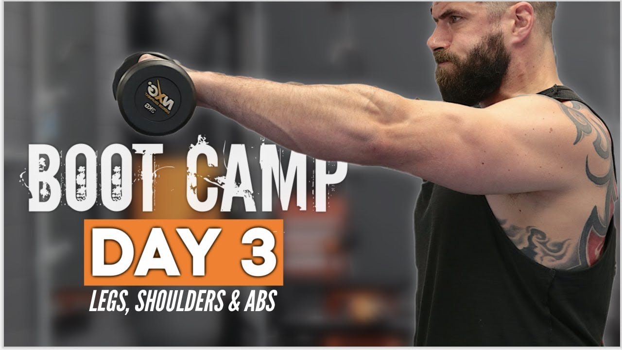 30 Min HOME WORKOUT BODYWEIGHT AND DUMBBELLS | Legs, Shoulders & Abs | DAY 3