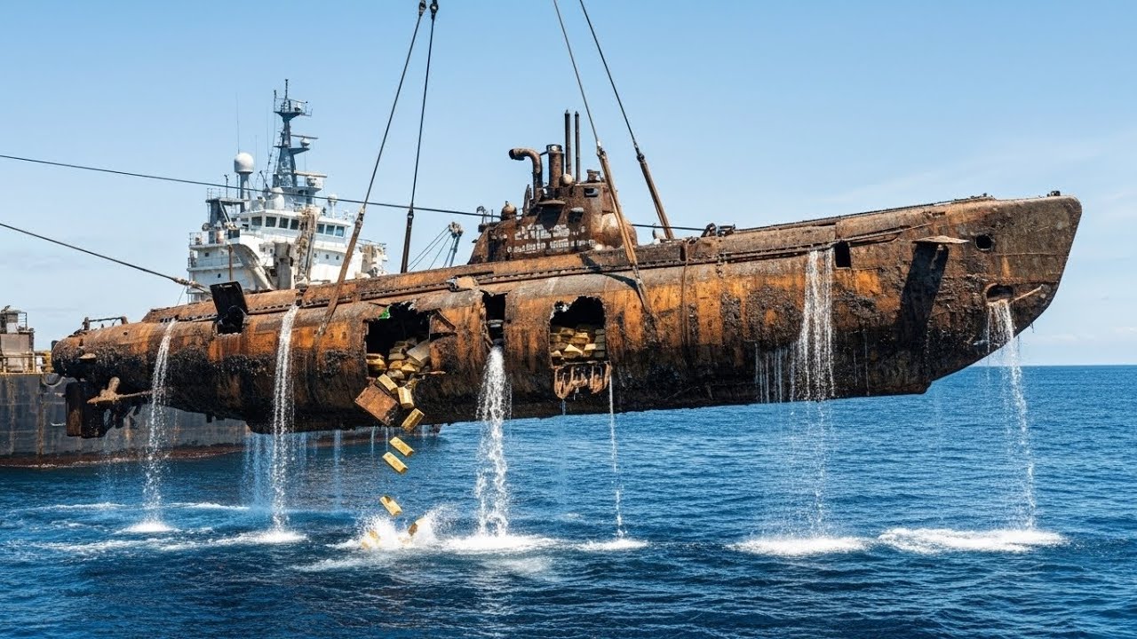 Salvage & Restoration of a Giant Japanese Navy Submarine (2 Tons of Gold Found) ⚓💰🏗️