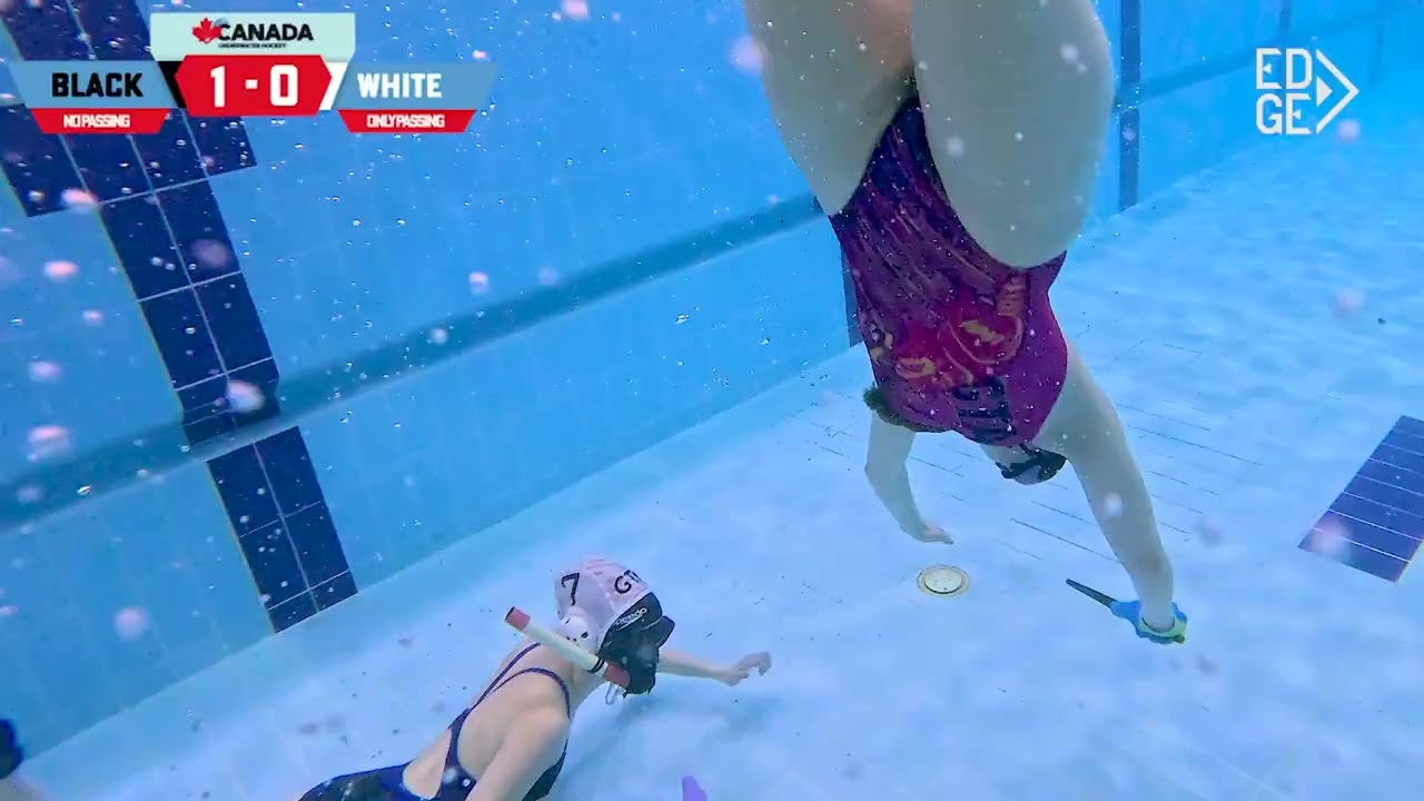 Women's Underwater Hockey Guelph Training Event 1, Passing vs. Driving Game