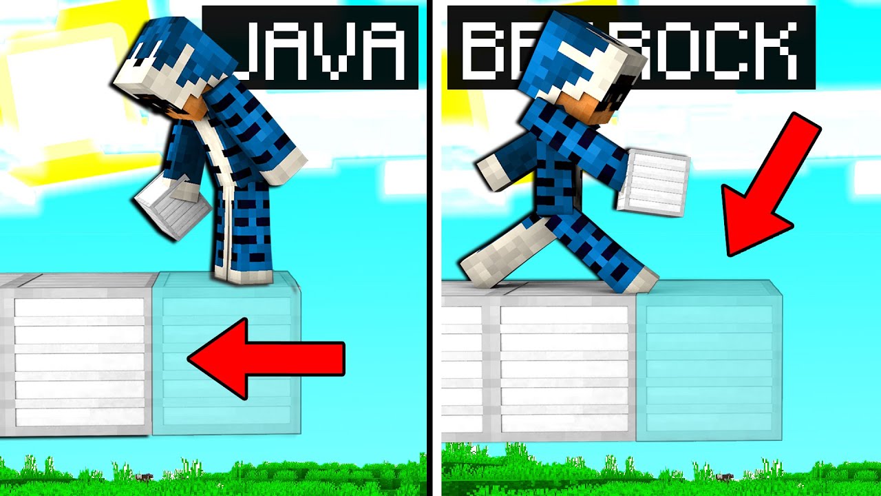 MINECRAFT: JAVA vs BEDROCK - 10 DIFFERENZE ASSURDE - ITA