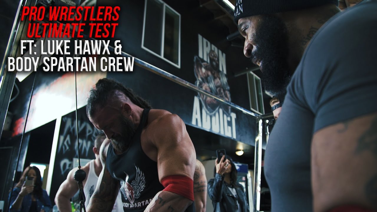 PRO WRESTLERS ULTIMATE TEST с участием: LUKE HAWX и BODY SPARTAN CREW