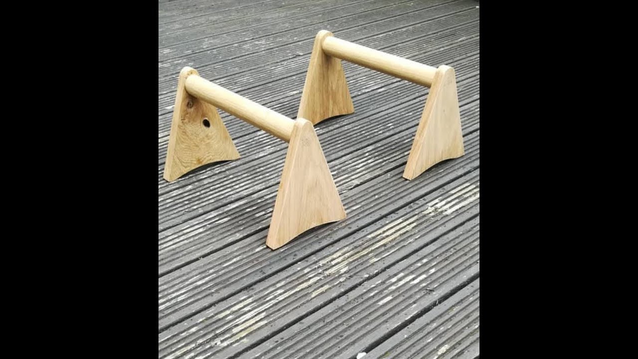 How to make some simple parallette bars with handtools