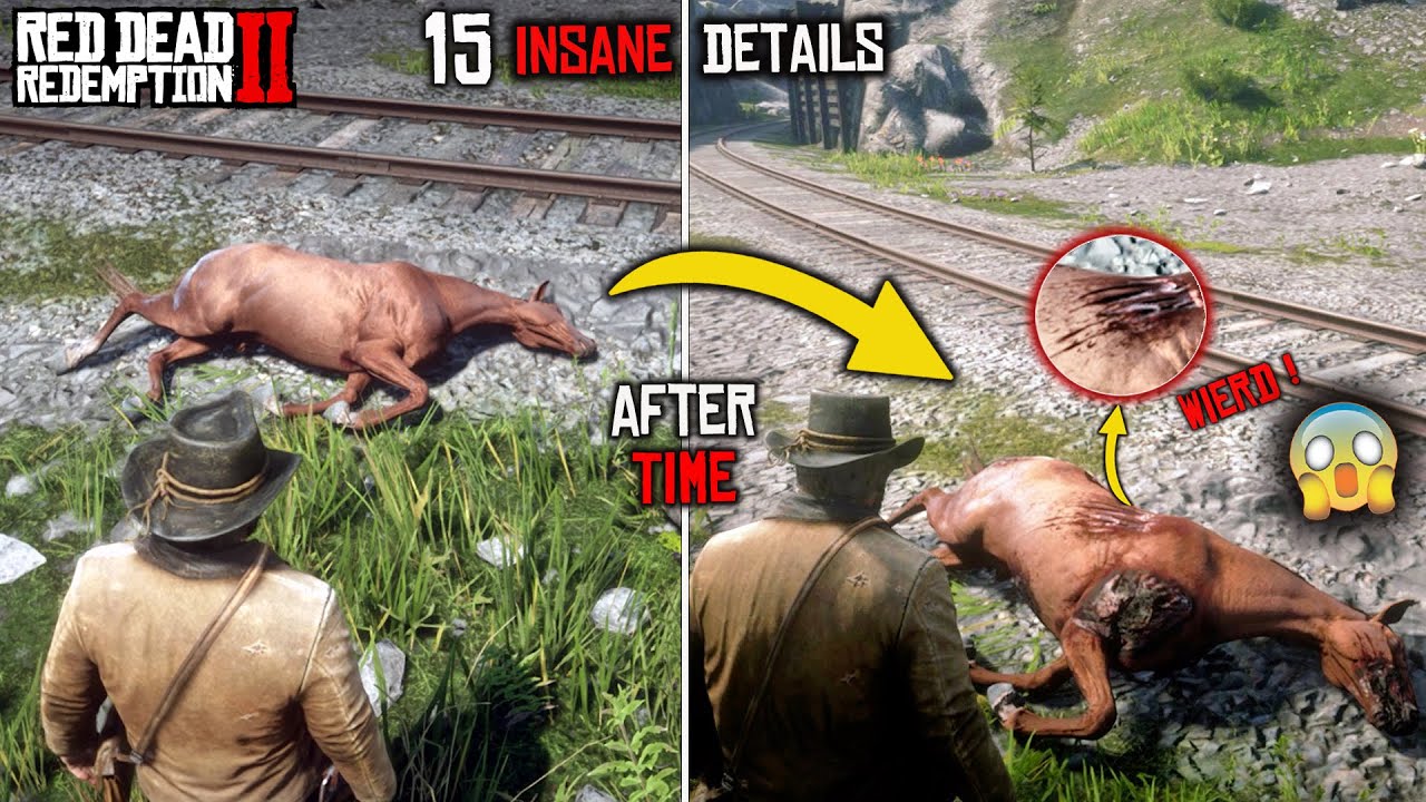15 REALISTIC & 😱Shocking Details in Red Dead Redemption 2 | Part - 2