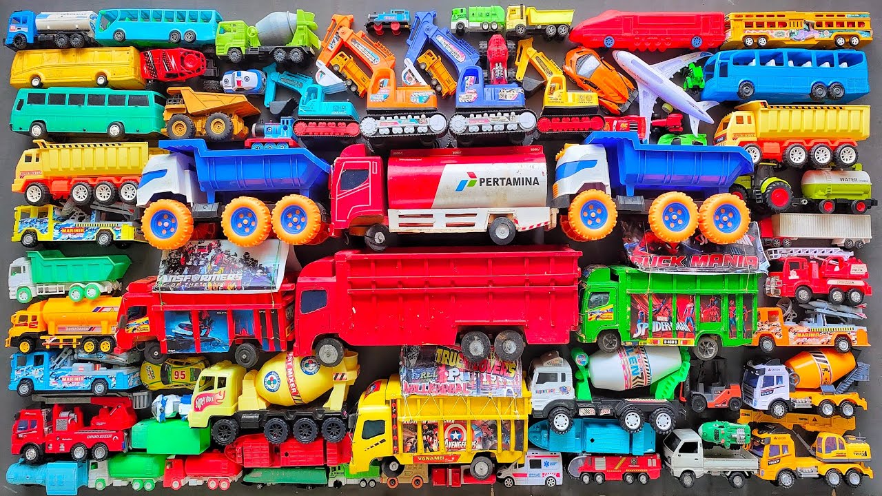 Truk Molen Besar, Ambulans, Mobil Polisi, Truk Monster, Truk Derek, School Bus, Pemadam Kebakaran