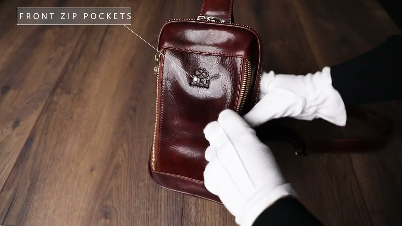 Brown Leather Sling Bag Cross Body Bag - Kim | Time Resistance Official Video