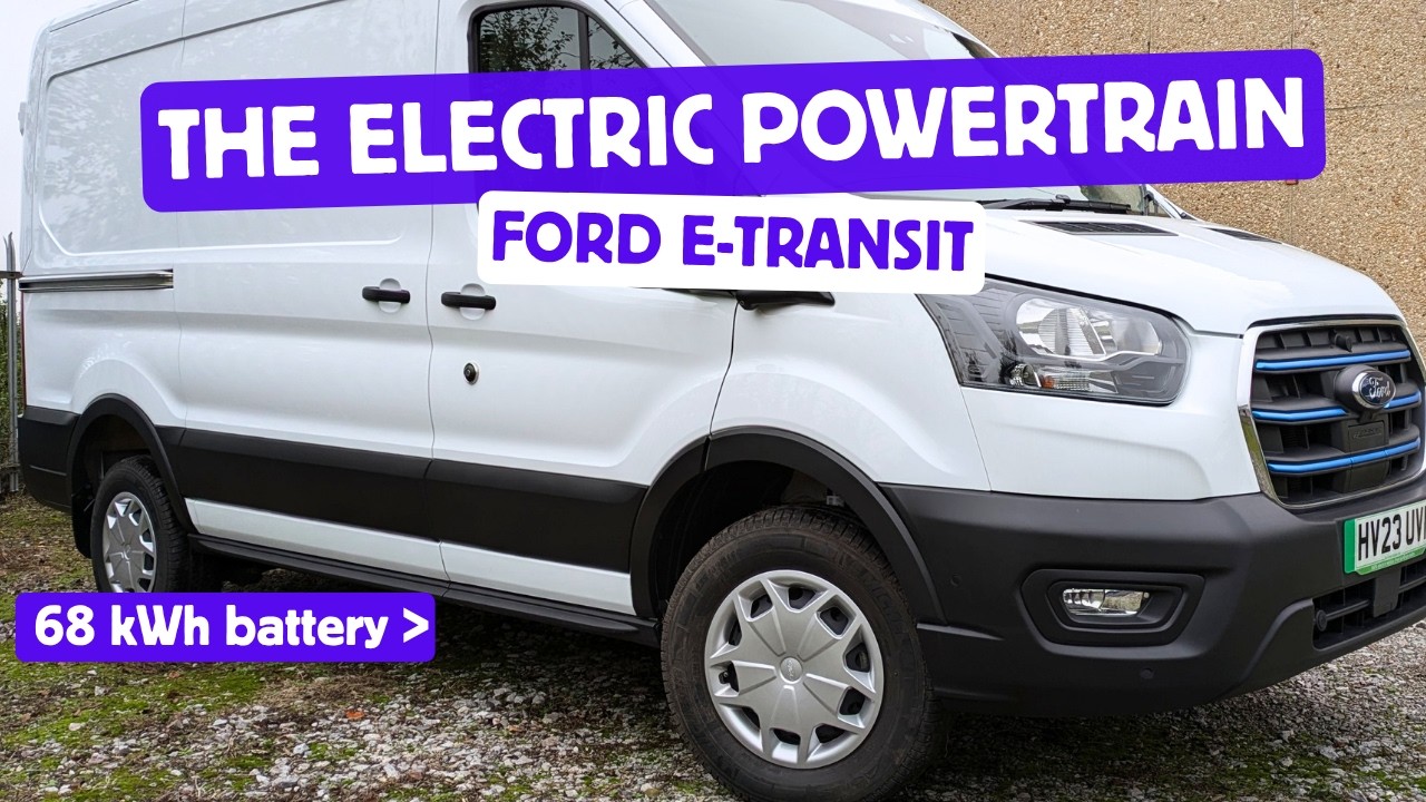 Ford e-Transit EV powertrain. How Ford have electrified the Transit van.